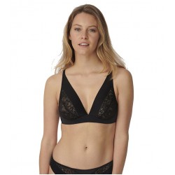 Γυναικεία Bralette Triumph Vivid Spotlight N χωρίς μπανέλα ΜΑΥΡΟ