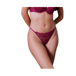 Valege DALIDA STRING, Γυναικείο Κυλοτάκι String από δαντέλα, ΜΠΟΡΝΤΟ