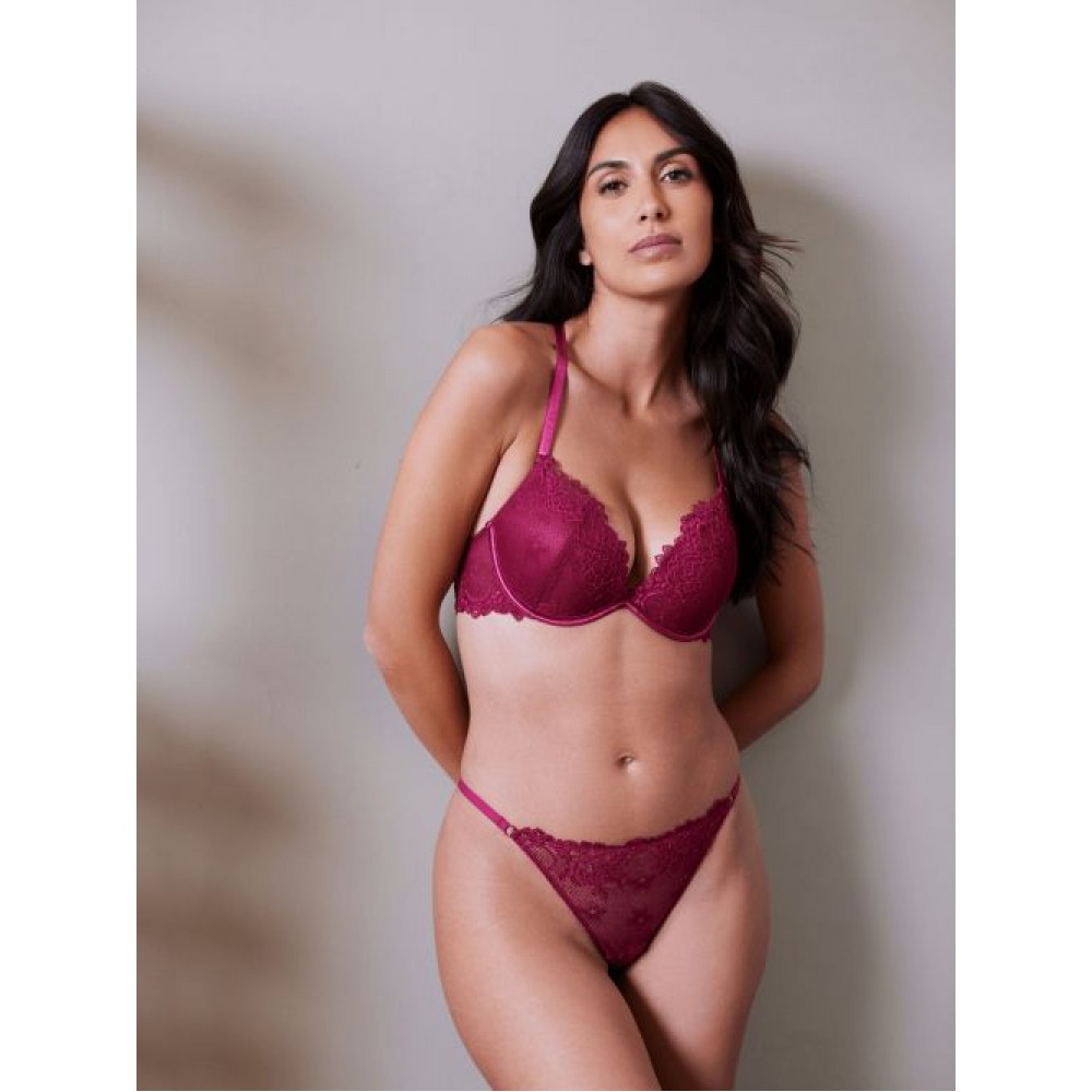 Valege DALIDA, Σουτιέν Push Up με διπλή ενίσχυση, ΜΠΟΡΝΤΟ
