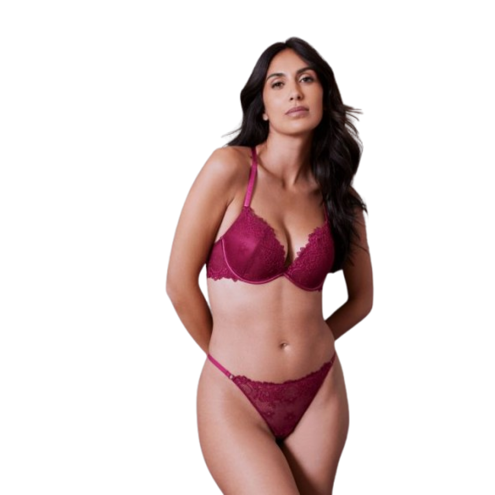 Valege DALIDA, Σουτιέν Push Up με διπλή ενίσχυση, ΜΠΟΡΝΤΟ