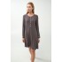 Vamp 21050 Γυναικείο Νυχτικό Micromodal με πατιλέτα, GRAY MAUVE