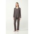 Vamp 21052 Γυναικεία Κουμπωτή Πυτζάμα Micromodal, GRAY MAUVE