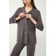 Vamp 21052 Γυναικεία Κουμπωτή Πυτζάμα Micromodal, GRAY MAUVE Vamp 21052 Γυναικεία Κουμπωτή Πυτζάμα Micromodal, GRAY MAUVE