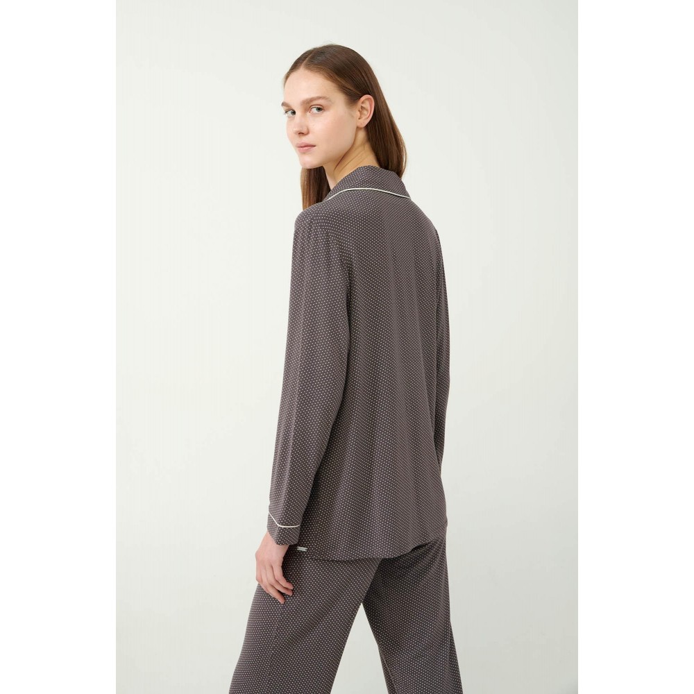 Vamp 21052 Γυναικεία Κουμπωτή Πυτζάμα Micromodal, GRAY MAUVE Vamp 21052 Γυναικεία Κουμπωτή Πυτζάμα Micromodal, GRAY MAUVE