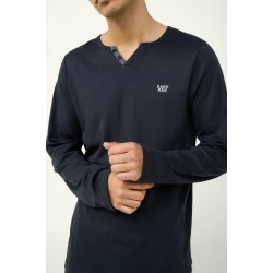 VAMP 23633, Ανδρική Βαμβακερή Πυτζάμα, DARK GREY