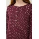 VAMP 23029, Γυναικείο Νυχτικό Micromodal με πατιλέτα, RED WINDSOR