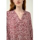 VAMP 23044, Γυναικείο Κουμπωτό Νυχτικό Micromodal, RED WINDSOR