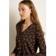 VAMP 25048, Γυναικεία Πυζάμα Κουμπωτή Micromodal, BROWN MUSE