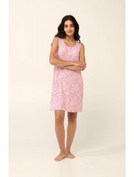 Vamp 22002, Γυναικείο Νυχτικό Micromodal με πατιλέτα, PINK BLUSH