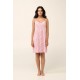 Vamp 22007, Γυναικείο Νυχτικό Micromodal με τιραντάκι, PINK BLUSH
