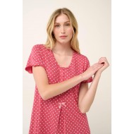 Vamp 22071, Γυναικείο Νυχτικό Micromodal Εγκυμοσύνης με πατιλέτα, ROSE TAUPE