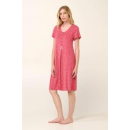 Vamp 22071, Γυναικείο Νυχτικό Micromodal Εγκυμοσύνης με πατιλέτα, ROSE TAUPE