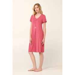 Vamp 22071, Γυναικείο Νυχτικό Micromodal Εγκυμοσύνης με πατιλέτα, ROSE TAUPE