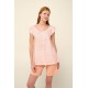 VAMP 22221, Γυναικεία Πυτζάμα Βαμβακερή με κοντό παντελόνι και πατιλέτα, ΣΟΜΟΝ