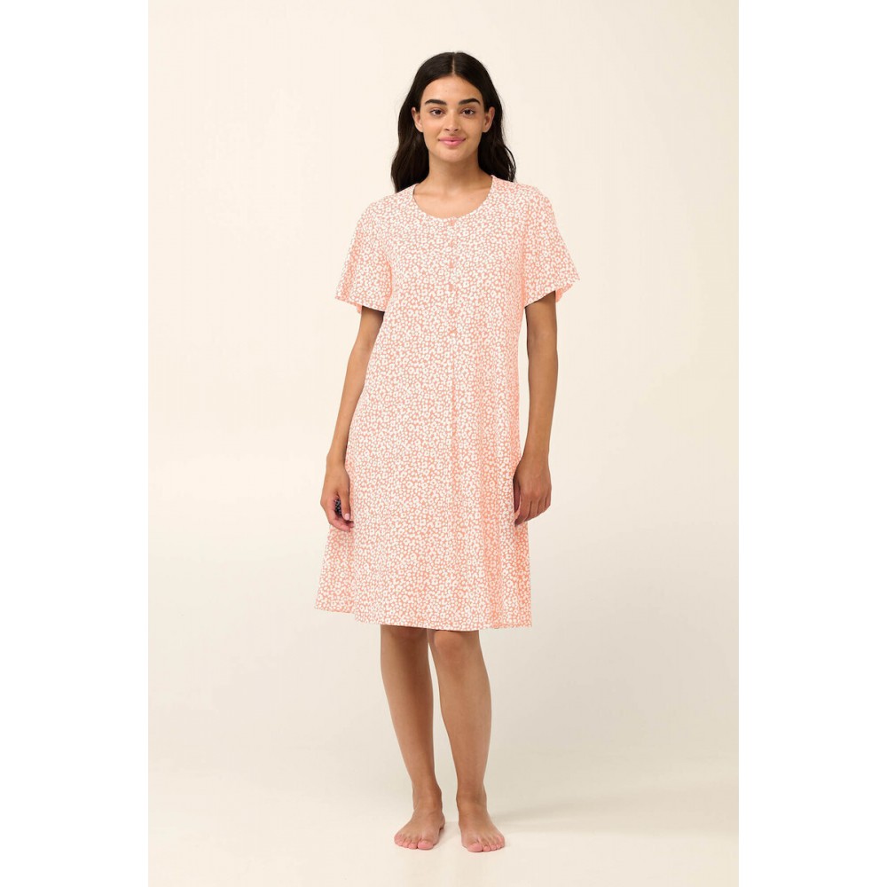 Vamp 22222, Γυναικείο Βαμβακερό Νυχτικό Εγκυμοσύνης με πατιλέτα, SALMON