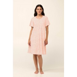 Vamp 22222, Γυναικείο Βαμβακερό Νυχτικό Εγκυμοσύνης με πατιλέτα, SALMON