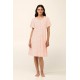 Vamp 22222, Γυναικείο Βαμβακερό Νυχτικό Εγκυμοσύνης με πατιλέτα, SALMON