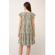 VAMP 24444, Γυναικείο Καλοκαιρινό Φόρεμα Αμπίρ Βισκοζ , GREEN IVY