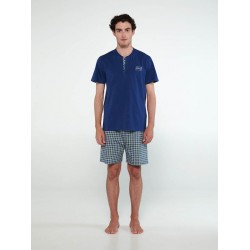Vamp 20691, Ανδρική Πυτζάμα 3 τεμ. , BLUE ROYAL