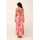Vamp 22448, Καλοκαιρινό Μακρύ Φόρεμα Βισκόζι, CORAL SUN