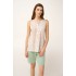 VAMP 24074, Γυναικείο Σετ Πυτζάμα Cotton-Modal με βερμούδα, MINT GRAY