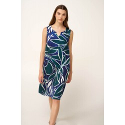 VAMP 24411, Γυναικείο Καλοκαιρινό Αμάνικο Φόρεμα Βισκόζ, BLUE PRINT