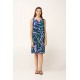VAMP 24411, Γυναικείο Καλοκαιρινό Αμάνικο Φόρεμα Βισκόζ, BLUE PRINT
