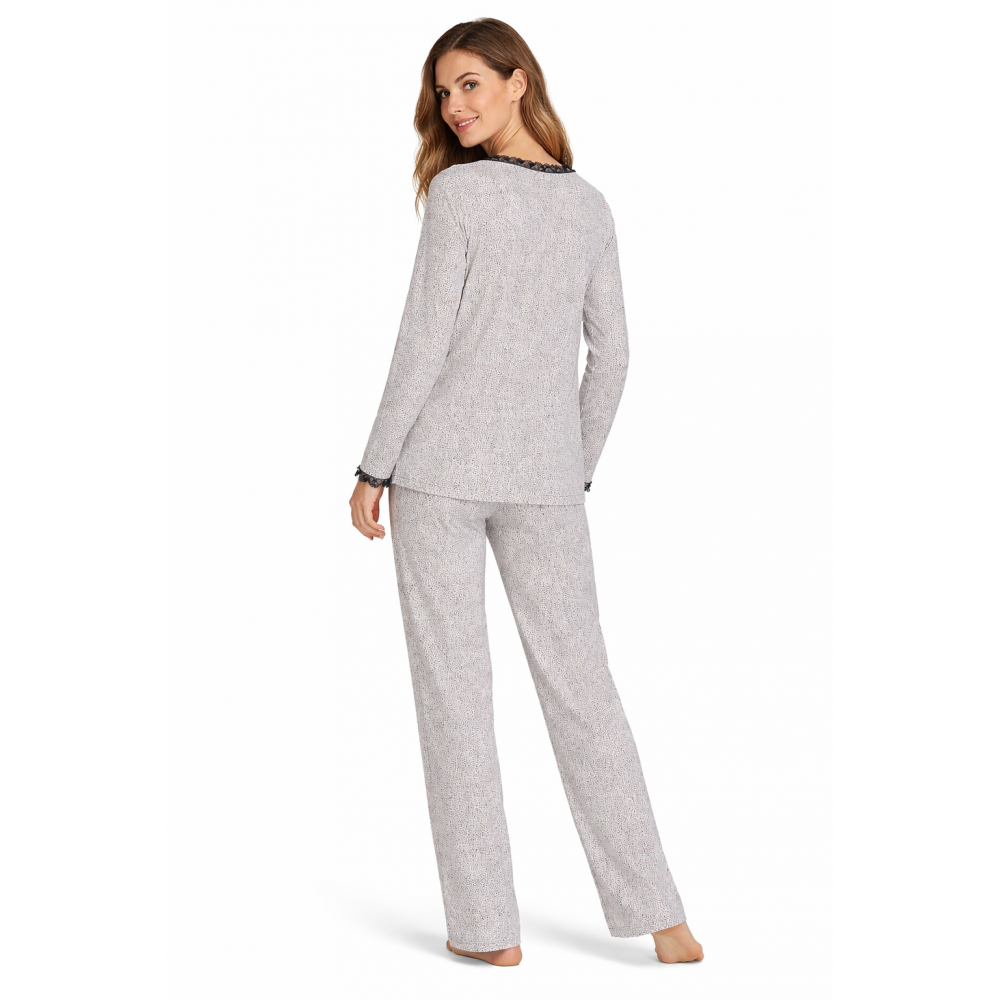 Vamp 13075, Πυζάμα Σεμιζιέ από modal και βαμβάκι