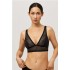 Ysabel Mora Y10068-NEGRO Γυναικείο Bralette χωρίς επένδυση με δαντέλα, ΜΑΥΡΟ