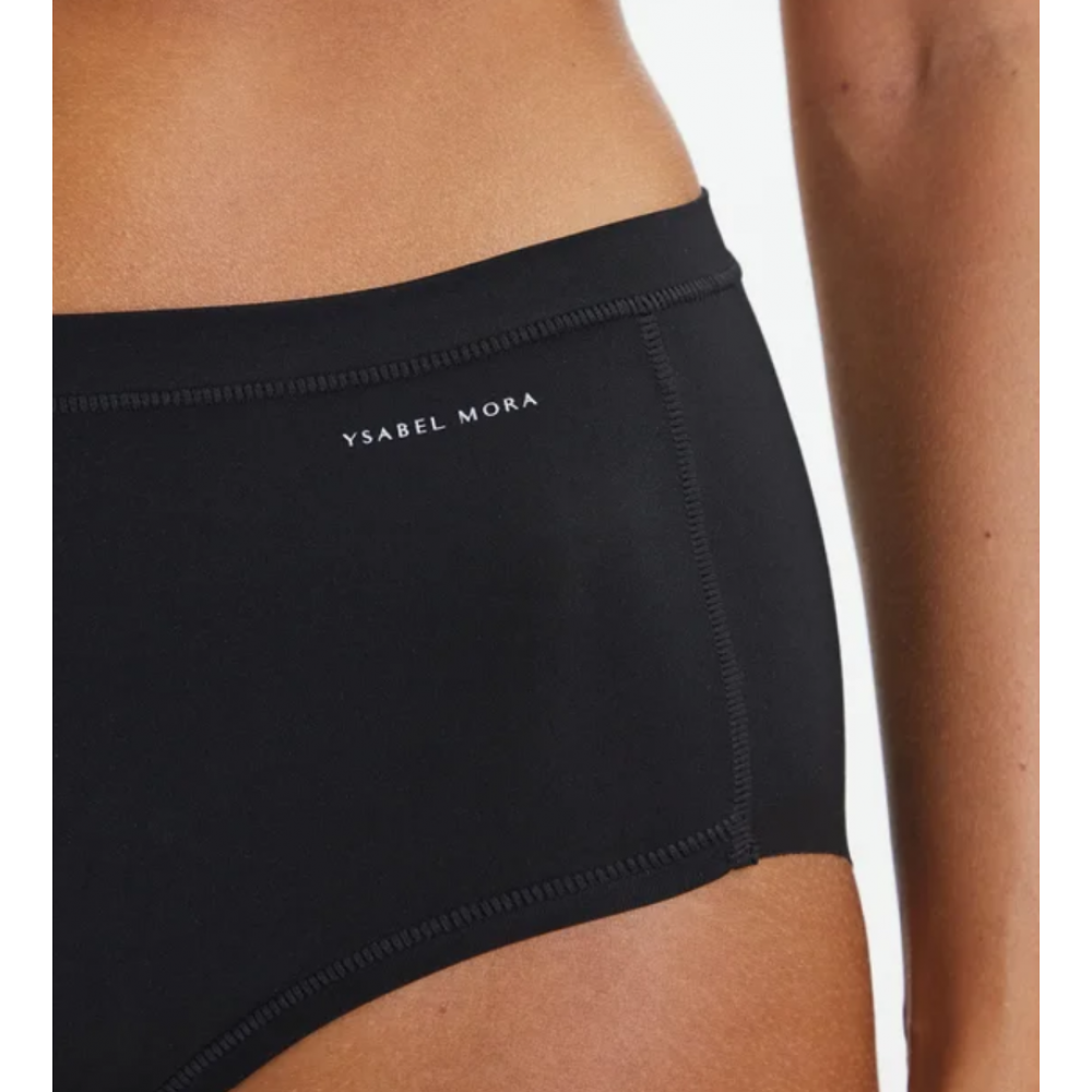 Ysabel Mora Y19697, Γυναικείο Ψηλόμεσο Κυλοτάκι χωρίς ραφές, ΜΑΥΡΟ