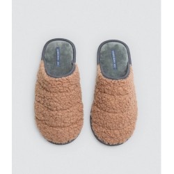 Ysabel Mora Y24078, Ανδρική Παντόφλα από μπουκλέ fleece, FW2025-26, ΤΑΜΠΑ