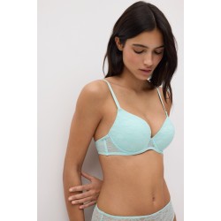 Ysabel Mora Y10750, Γυναικείο Σουτιέν Push Up με Μπανέλα, AQUAMARINE