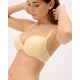 Ysabel Mora Y10802, Γυναικείο Σουτιεν Push Up με μπανέλα, ΚΙΤΡΙΝΟ