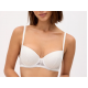 Ysabel Mora Y10828, Σουτιεν με μπανέλα Push Up, ΕΚΡΟΥ