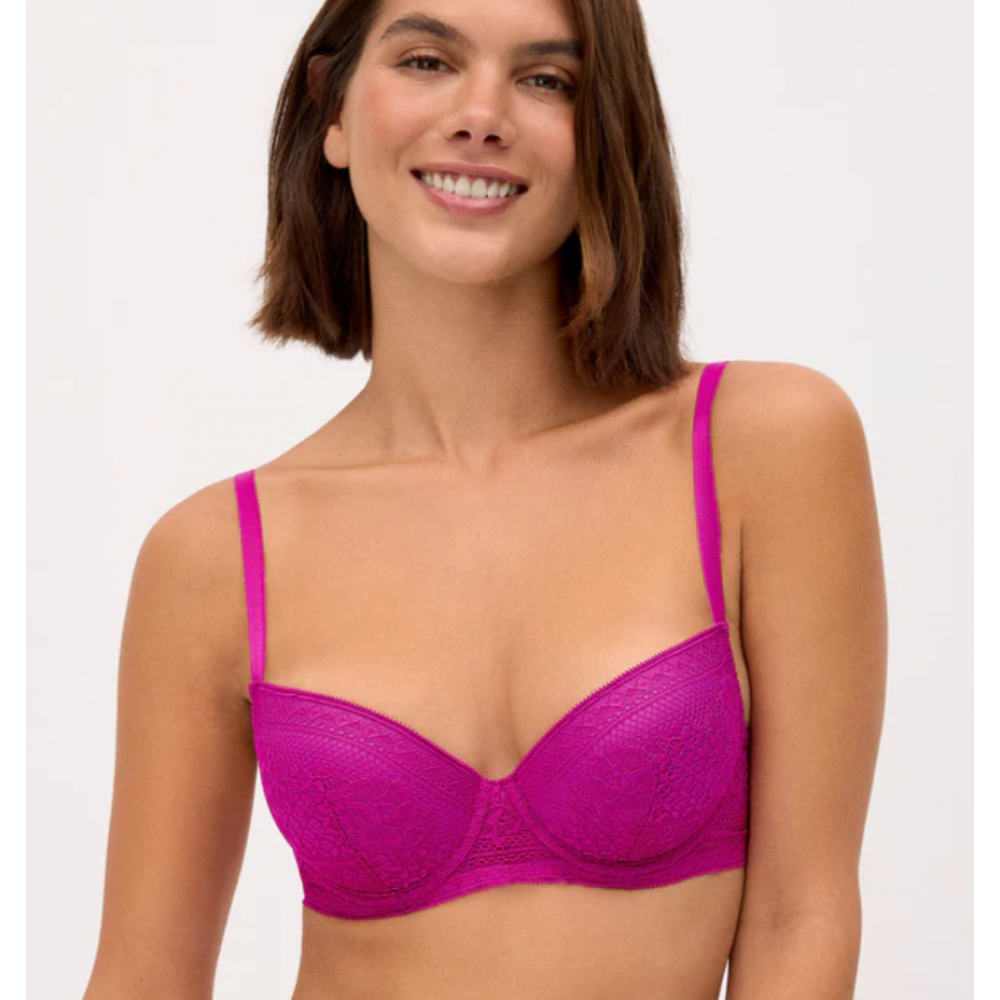 Ysabel Mora Y10828, Σουτιεν Push Up με μπανέλα,  ΦΟΥΞΙΑ