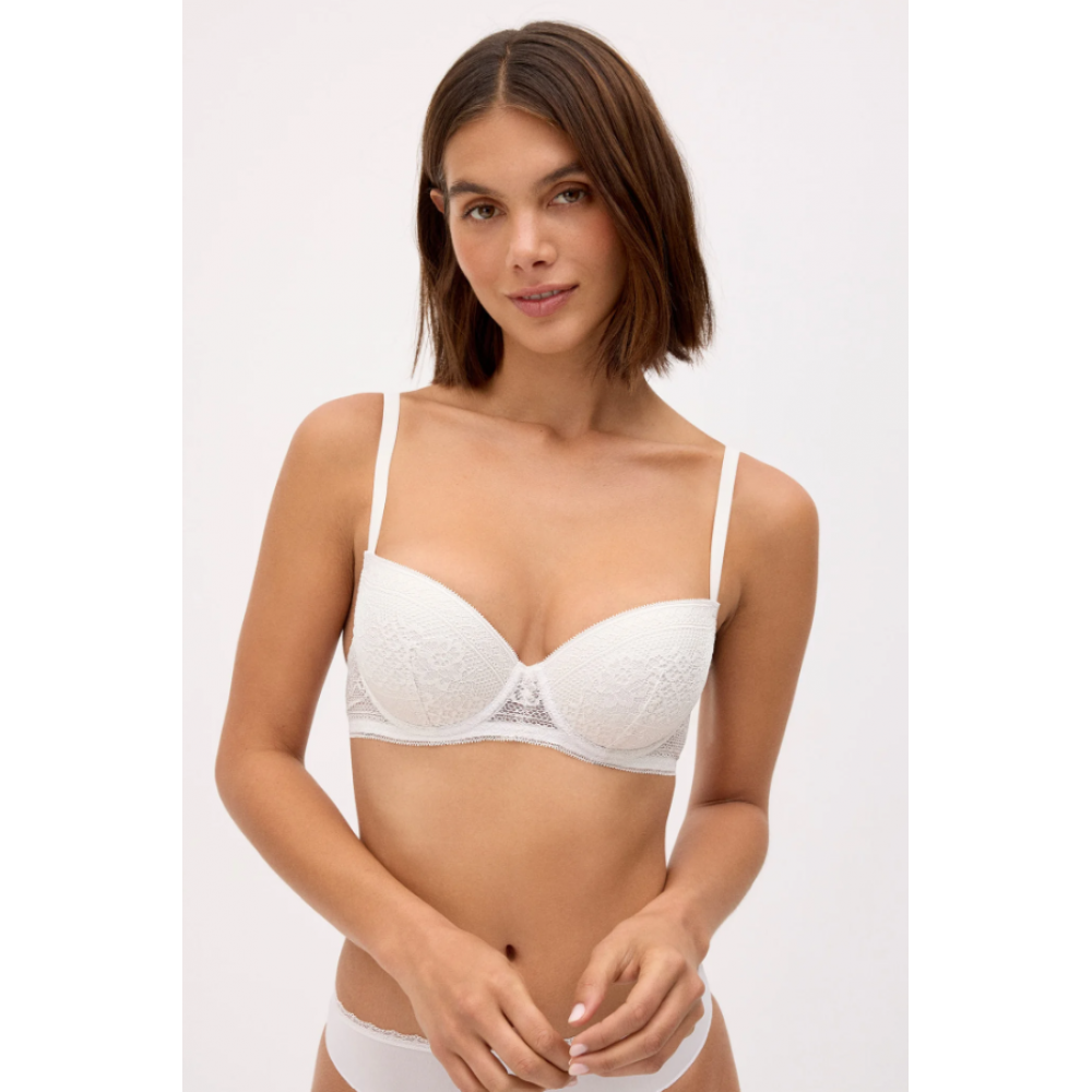 Ysabel Mora Y10828, Σουτιεν με μπανέλα Push Up, ΕΚΡΟΥ