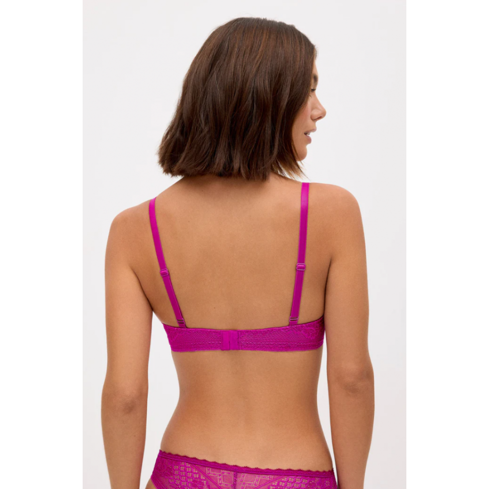 Ysabel Mora Y10829,  Σουτιεν με μπανέλα προφορμαρισμένο CUP C,  ΦΟΥΞΙΑ