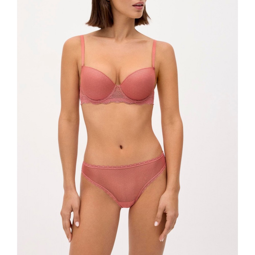 Ysabel Mora Y10838, Γυναικείο Σετ Σουτιεν Push Up και Κυλοτάκι String, ΣΟΜΟΝ