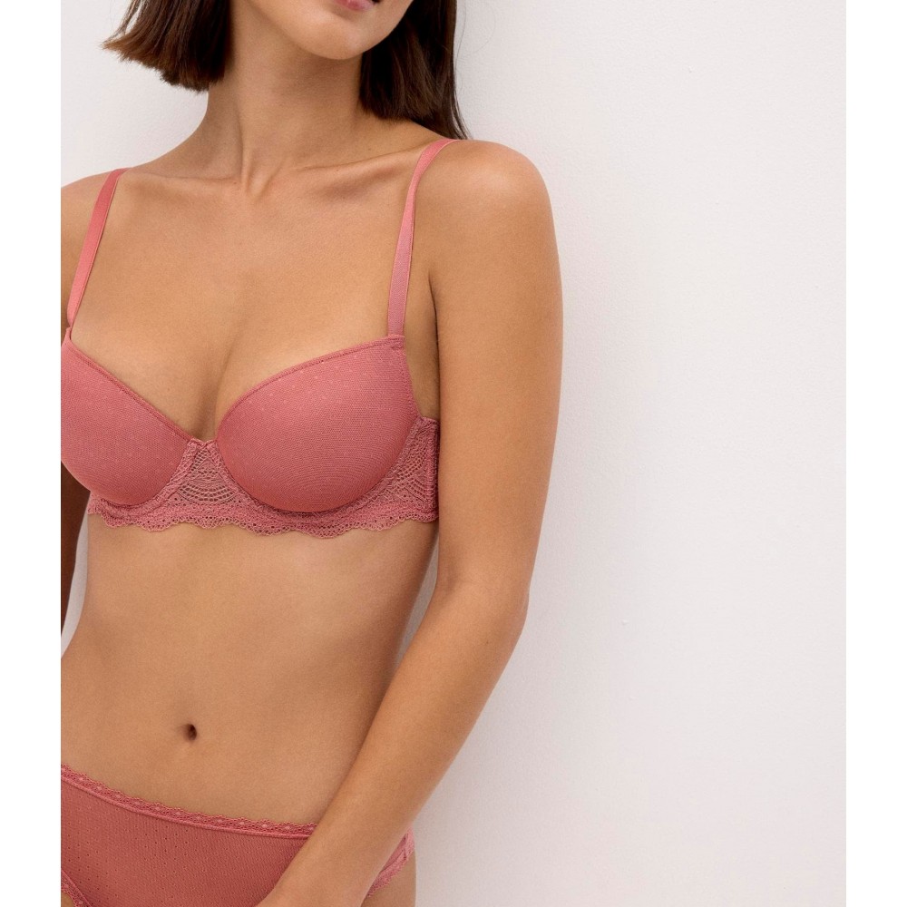 Ysabel Mora Y10838, Γυναικείο Σετ Σουτιεν Push Up και Κυλοτάκι String, ΣΟΜΟΝ