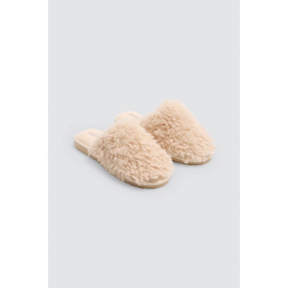 Ysabel Mora Y14206, Γυναικείες Παντόφλες με fluffy γούνα, ΜΠΕΖ