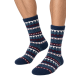 Ysabel Mora Y22122,  Ανδρικές Κάλτσες Flannel 1 ζευγάρι, ΜΠΛΕ