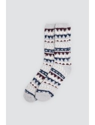 Ysabel Mora Y22122,  Ανδρικές Κάλτσες Flannel 1 ζευγάρι, ΓΚΡΙ