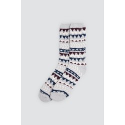Ysabel Mora Y22122,  Ανδρικές Κάλτσες Flannel 1 ζευγάρι, ΓΚΡΙ