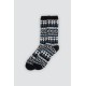 Ysabel Mora Y22122,  Ανδρικές Κάλτσες Flannel 1 ζευγάρι, ΜΑΥΡΟ