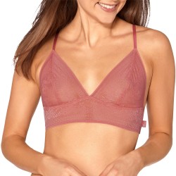 Αόρατο Bralette Sloggi Zero Lace Πούδρα από μαλακή δαντέλα ΣΑΠΙΟ ΜΗΛΟ