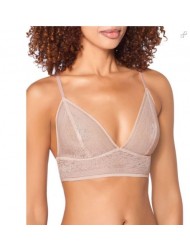 Αόρατο Bralette Sloggi Zero Lace Πούδρα από μαλακή δαντέλα